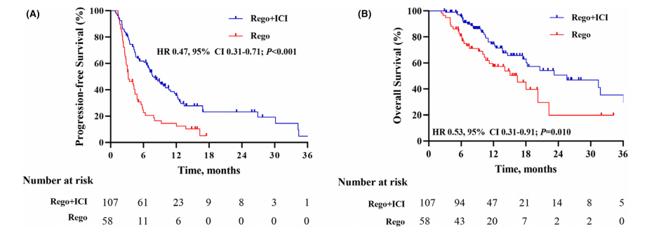 图1 PSM后的PFS和OS数据.png