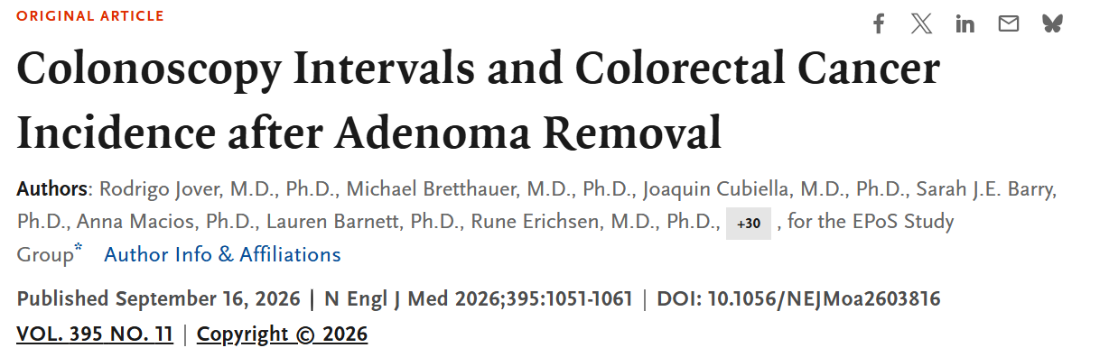 001Colonoscopy Intervals and Colorectal Cancer Incidence after Adenoma Removal.png