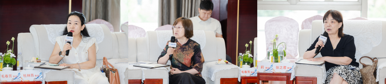 从左至右依次是杜林燕教授、毛春芳教授、张之君教授.png