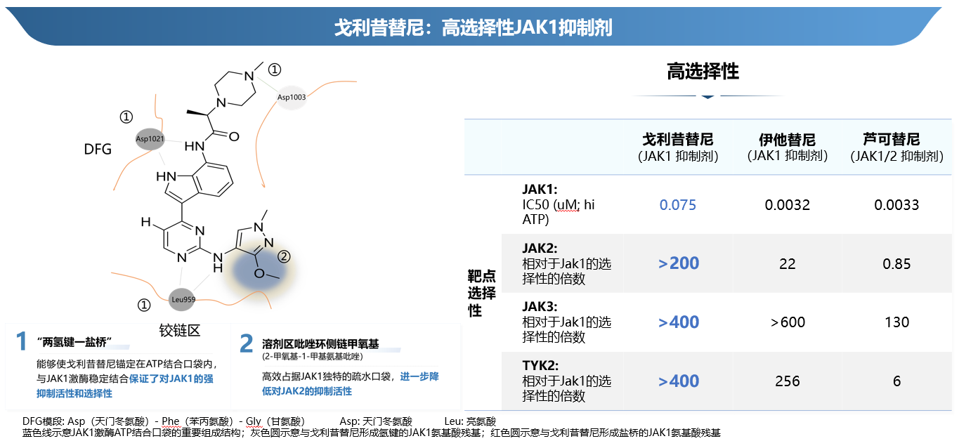 图3. 戈利昔替尼药物结构与JAK1抑制剂选择性对比10-12.png